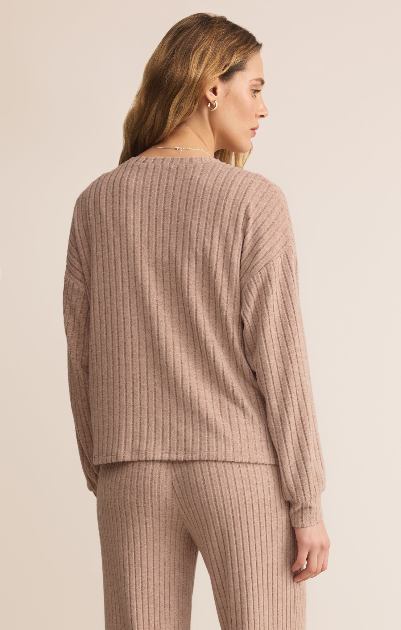 Daydream Silky Rib Long Sleeve Top