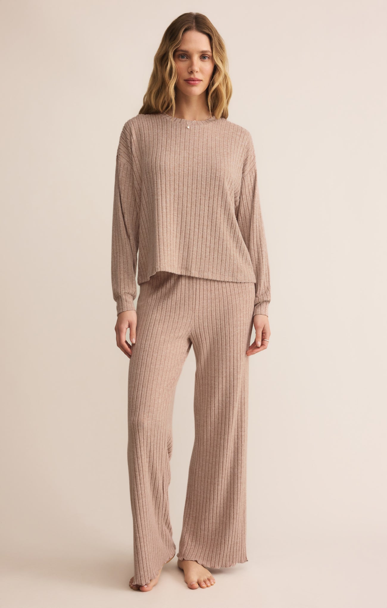 Daydream Silky Rib Long Sleeve Top