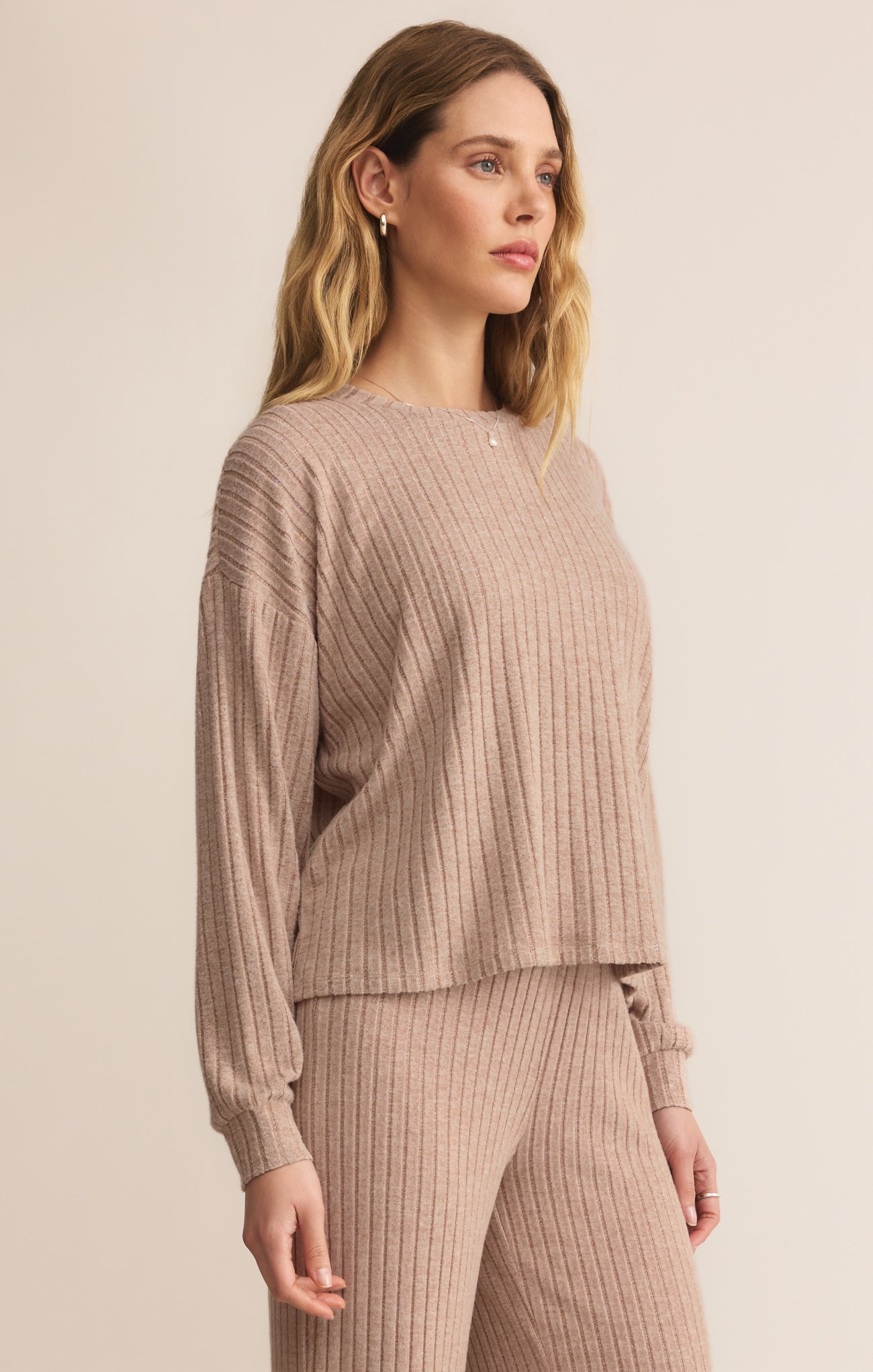 Daydream Silky Rib Long Sleeve Top
