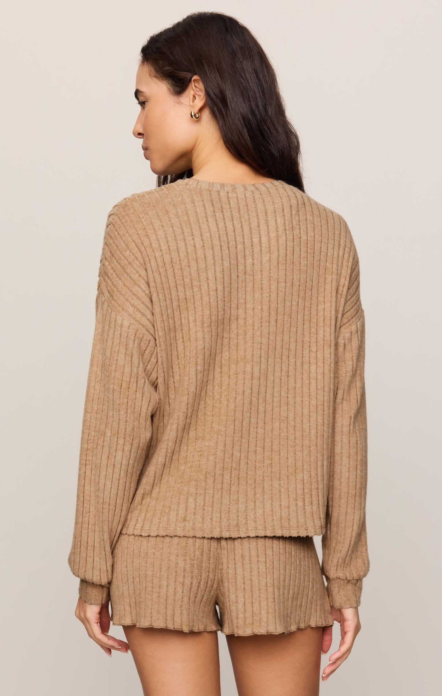 Daydream Silky Rib Long Sleeve Top