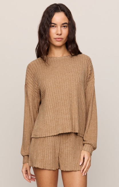 Daydream Silky Rib Long Sleeve Top