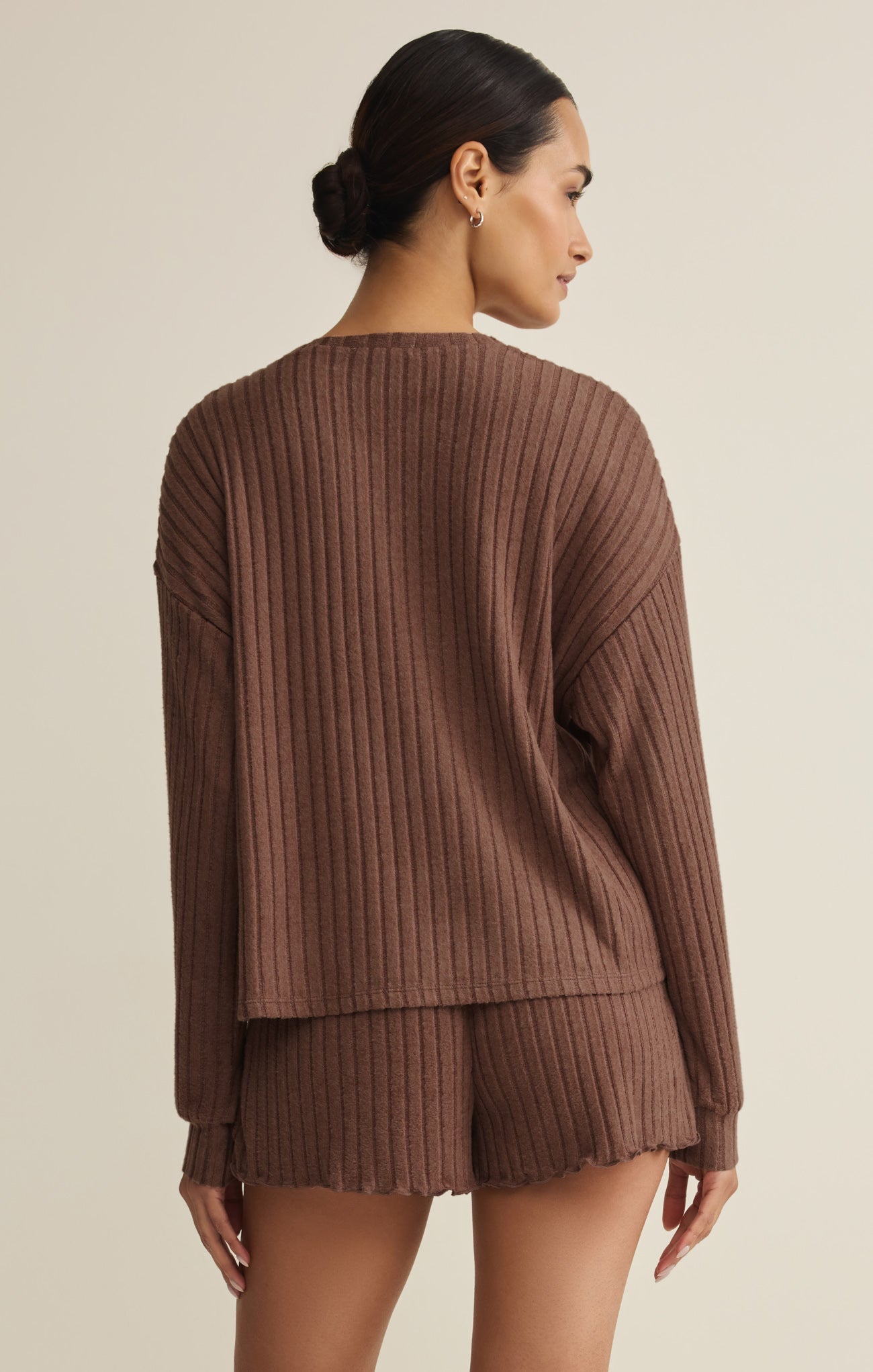 Daydream Silky Rib Long Sleeve Top