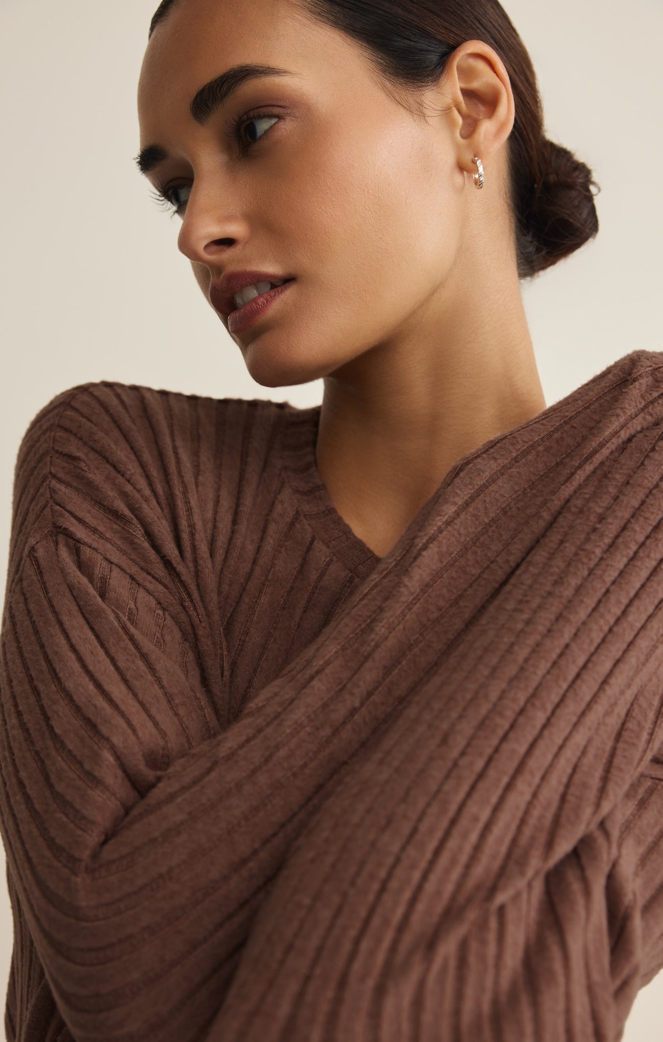 Daydream Silky Rib Long Sleeve Top
