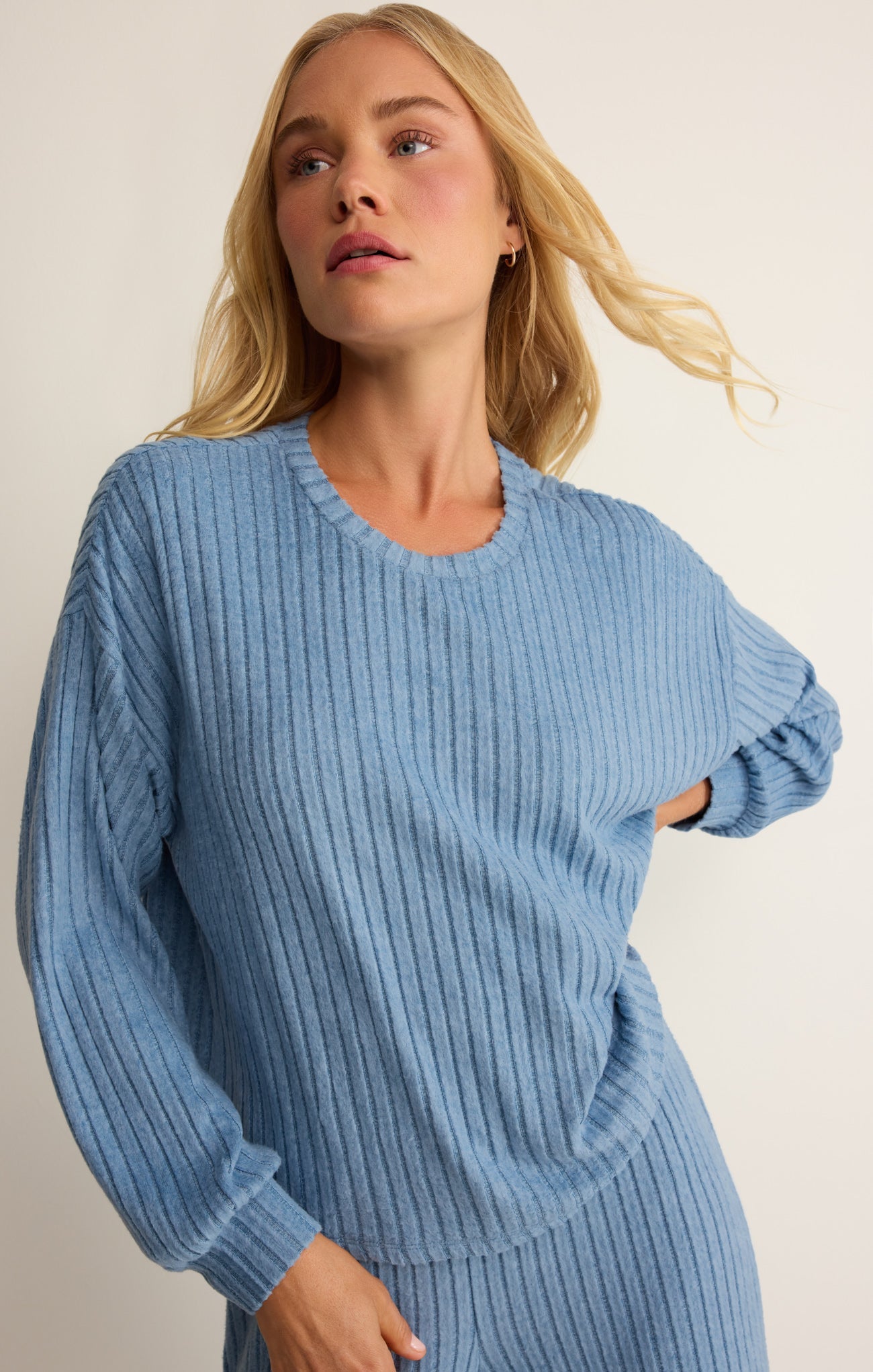 Daydream Silky Rib Long Sleeve Top