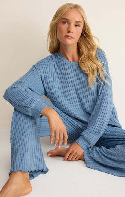 Daydream Silky Rib Long Sleeve Top
