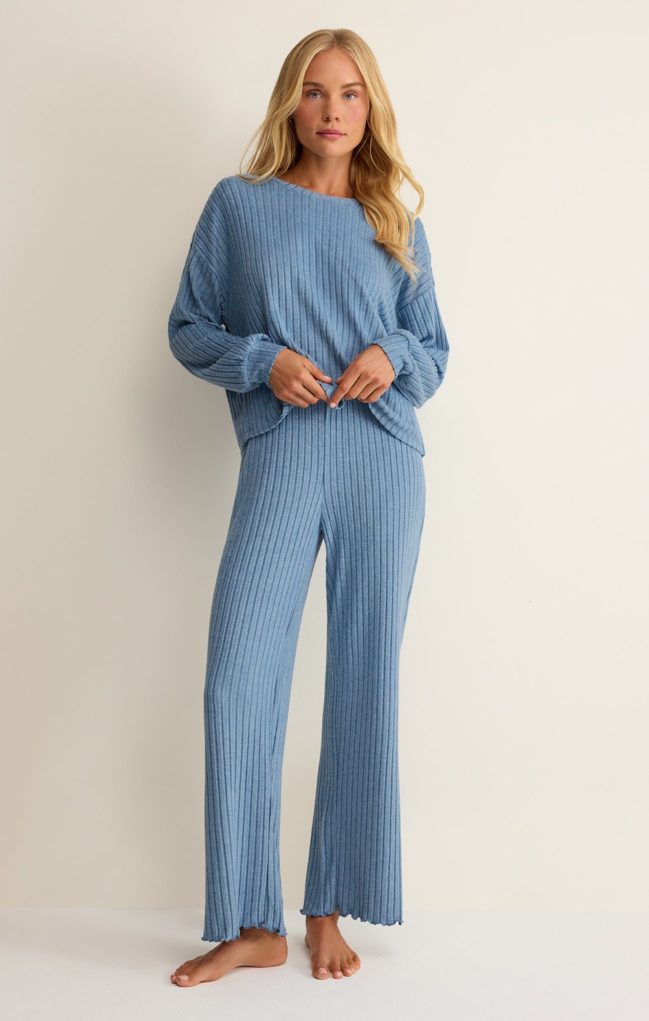 Daydream Silky Rib Long Sleeve Top