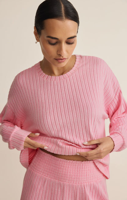 Daydream Silky Rib Long Sleeve Top