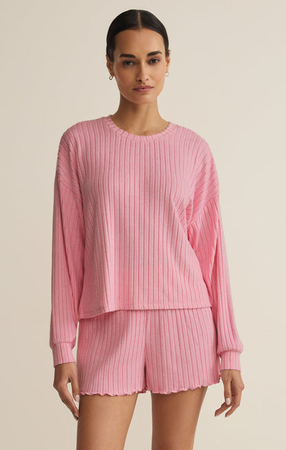 Daydream Silky Rib Long Sleeve Top