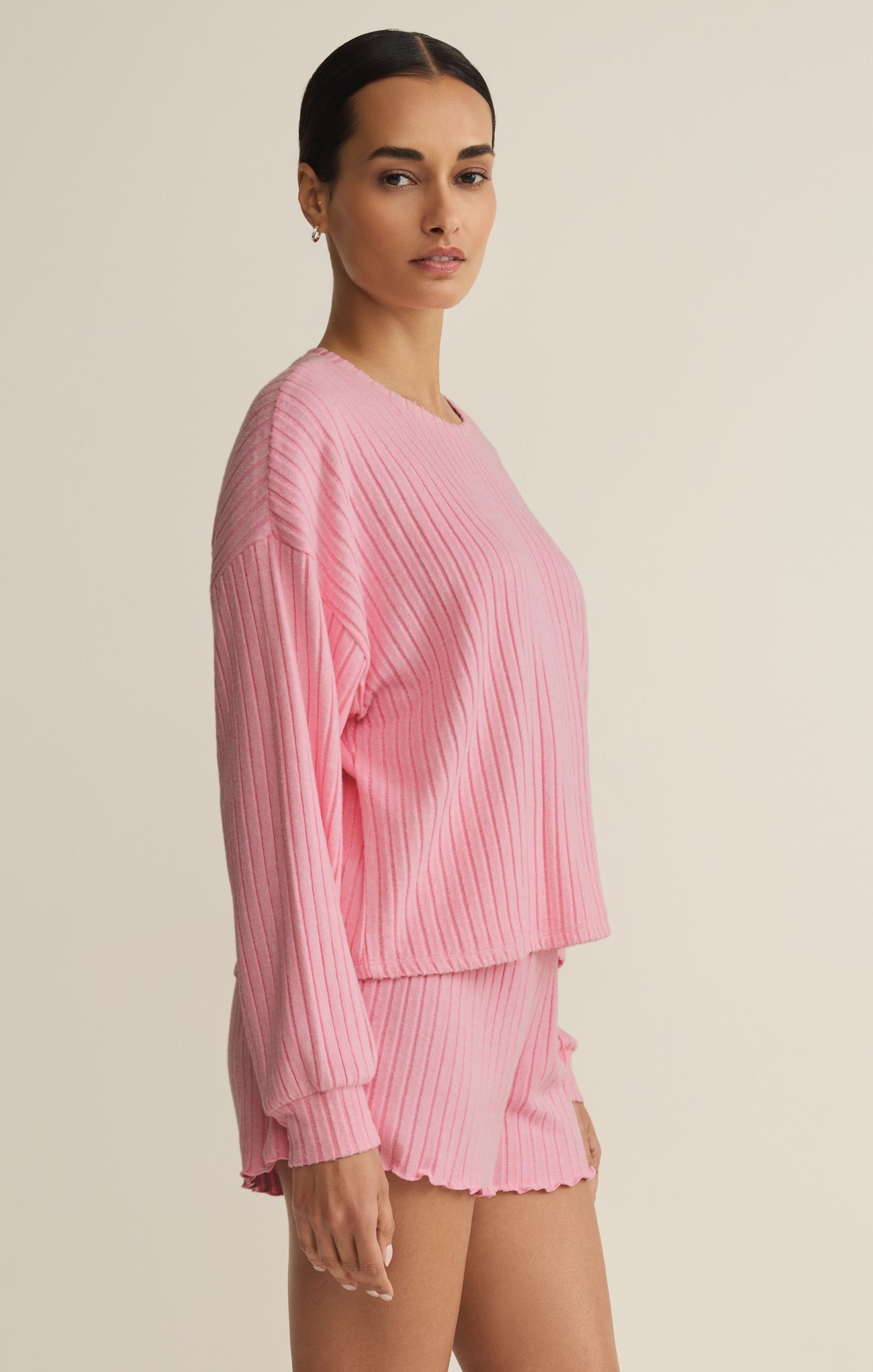 Daydream Silky Rib Long Sleeve Top