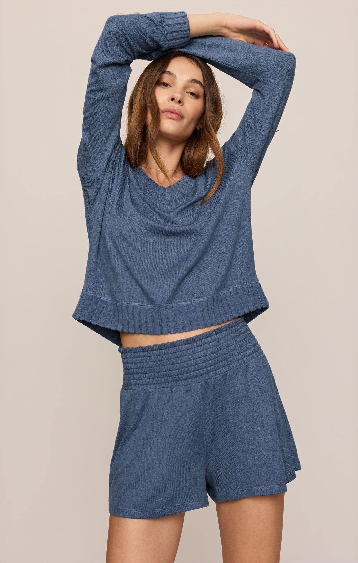 Dawn Smocked Soft Knit Short