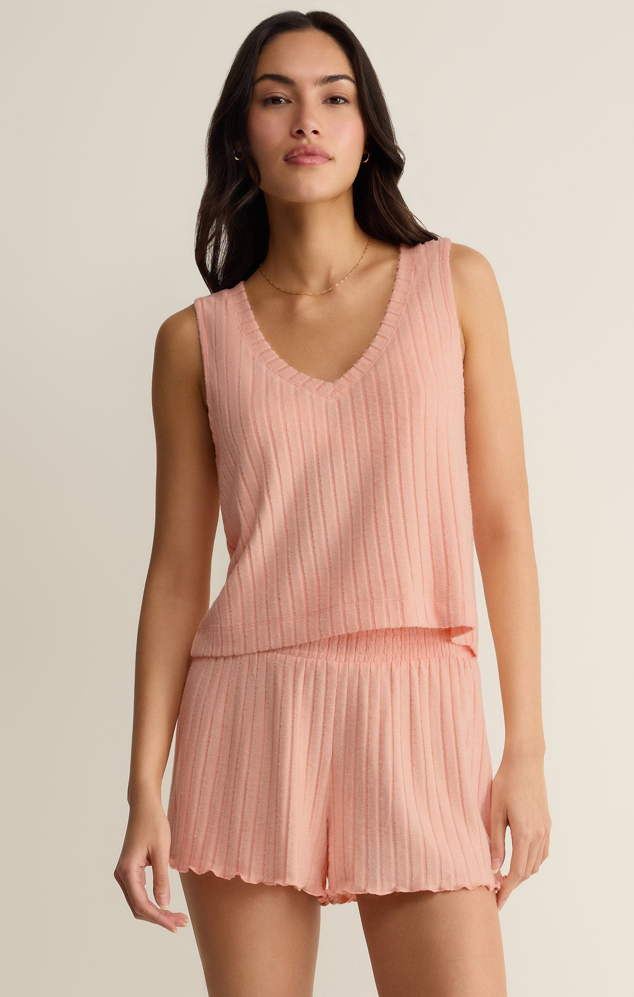 Sloane V-Neck Rib Tank