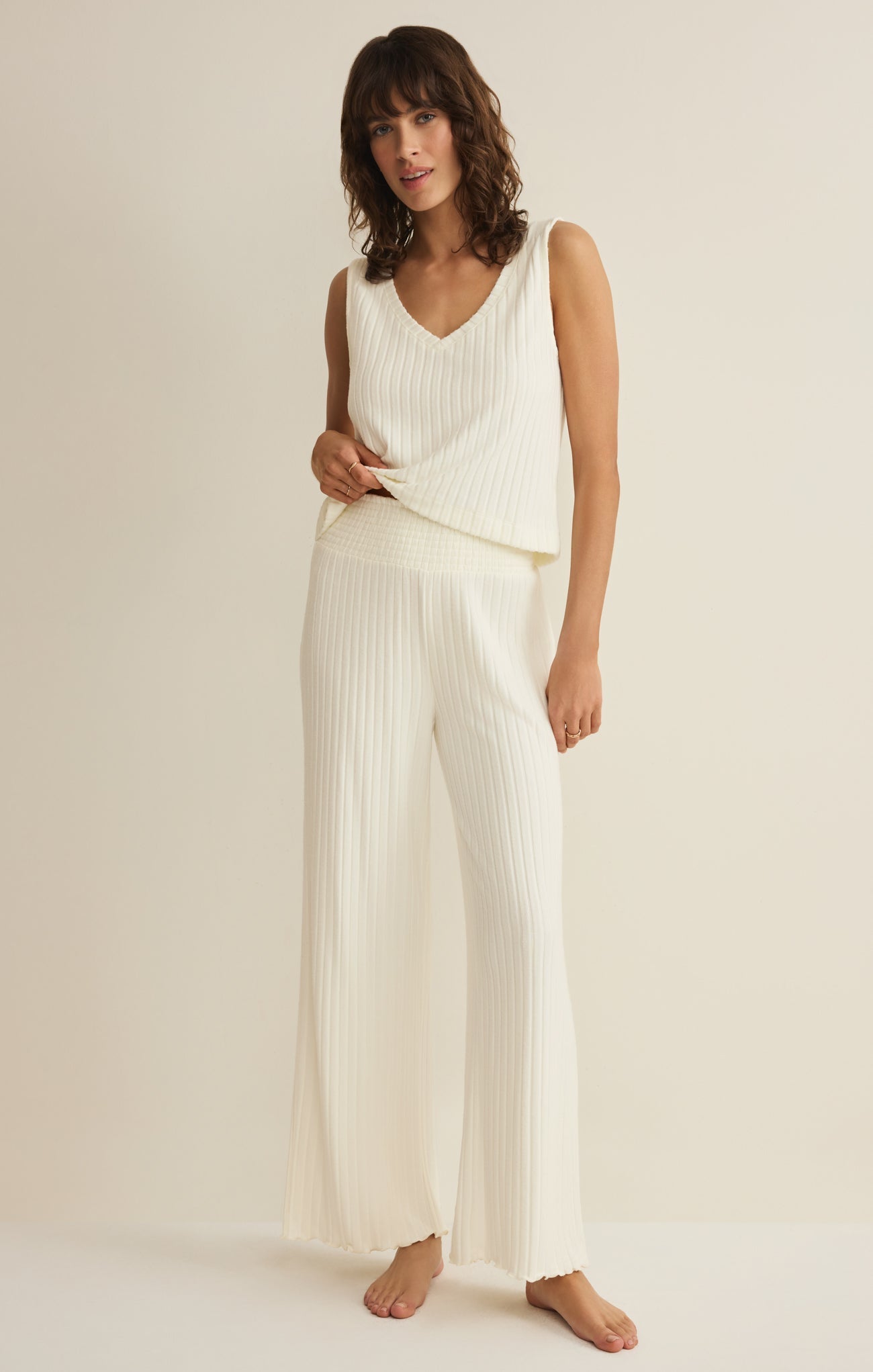 Sloane V-Neck Rib Tank