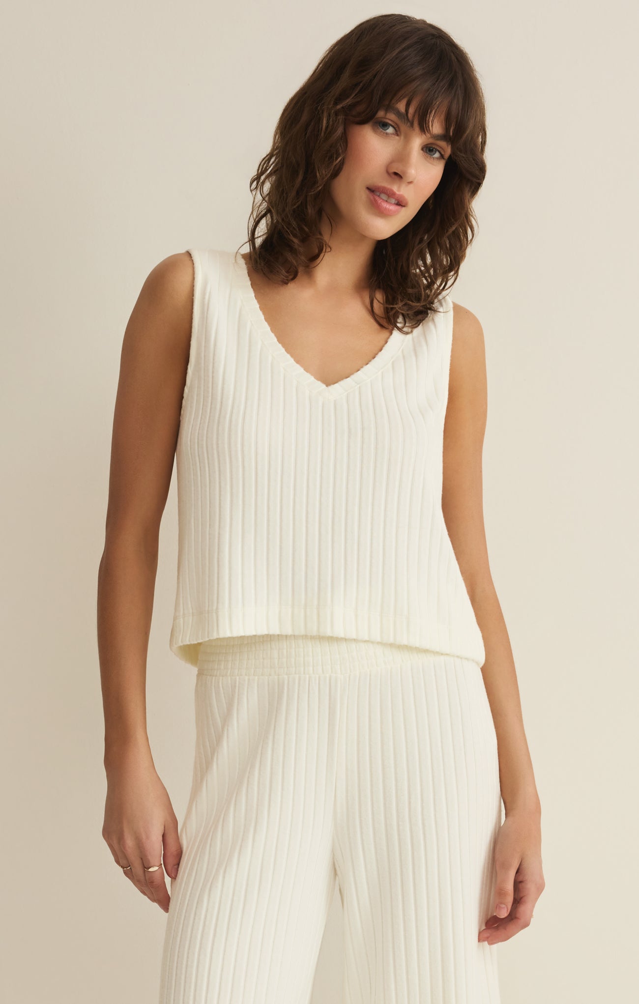 Sloane V-Neck Rib Tank