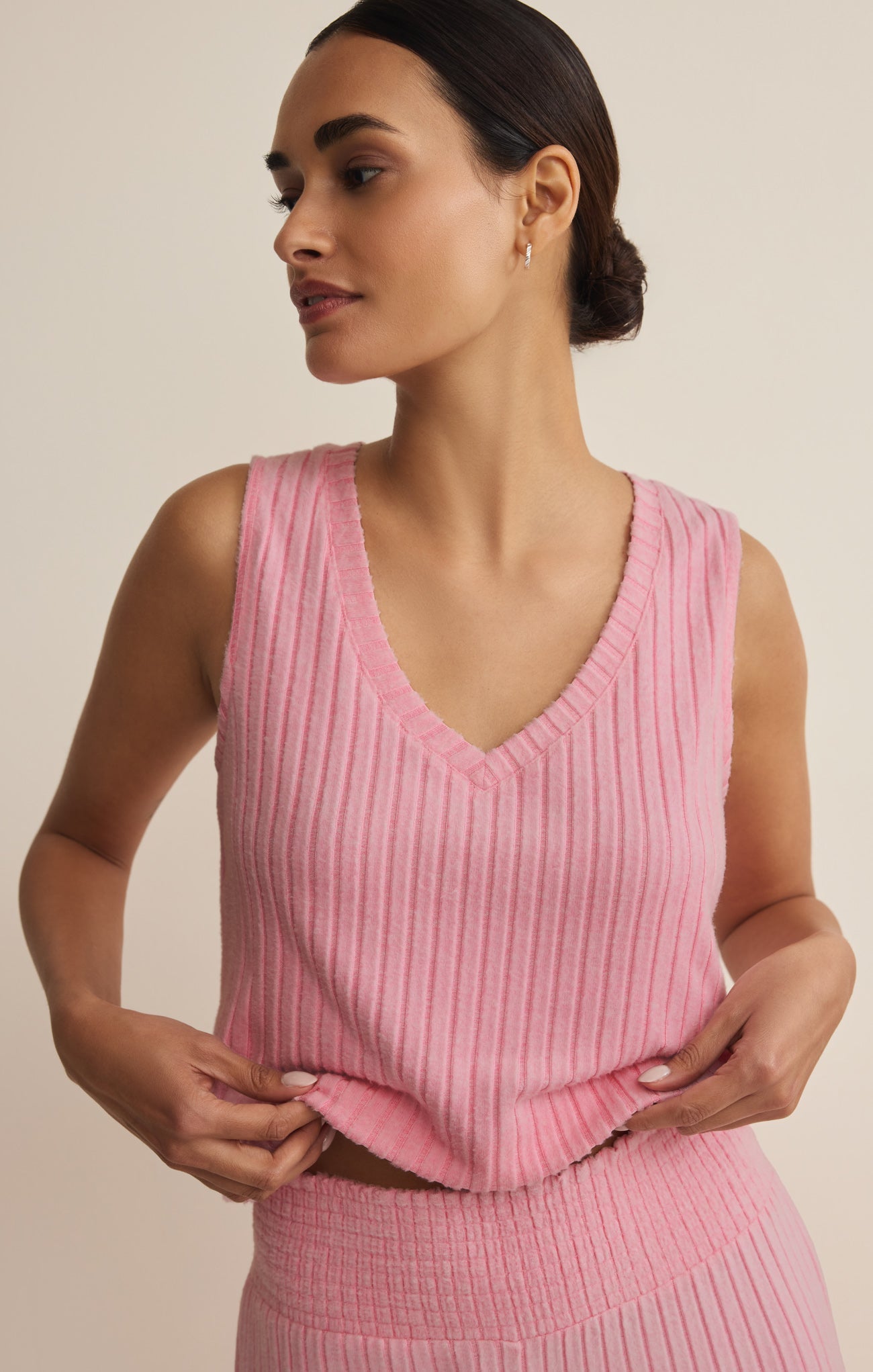 Sloane V-Neck Rib Tank