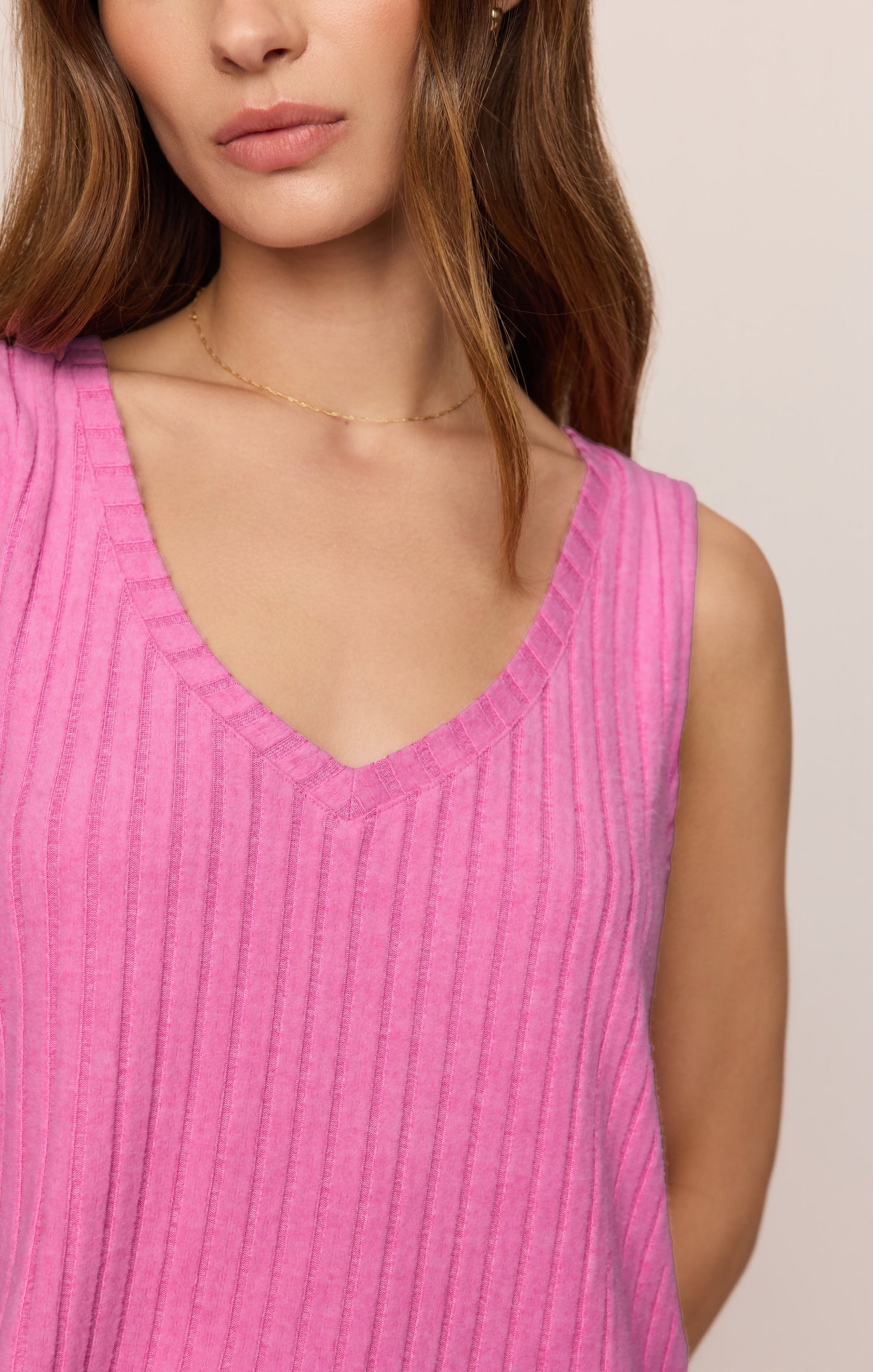 Sloane V-Neck Rib Tank