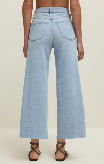 Nova High Rise Denim Crop Pant