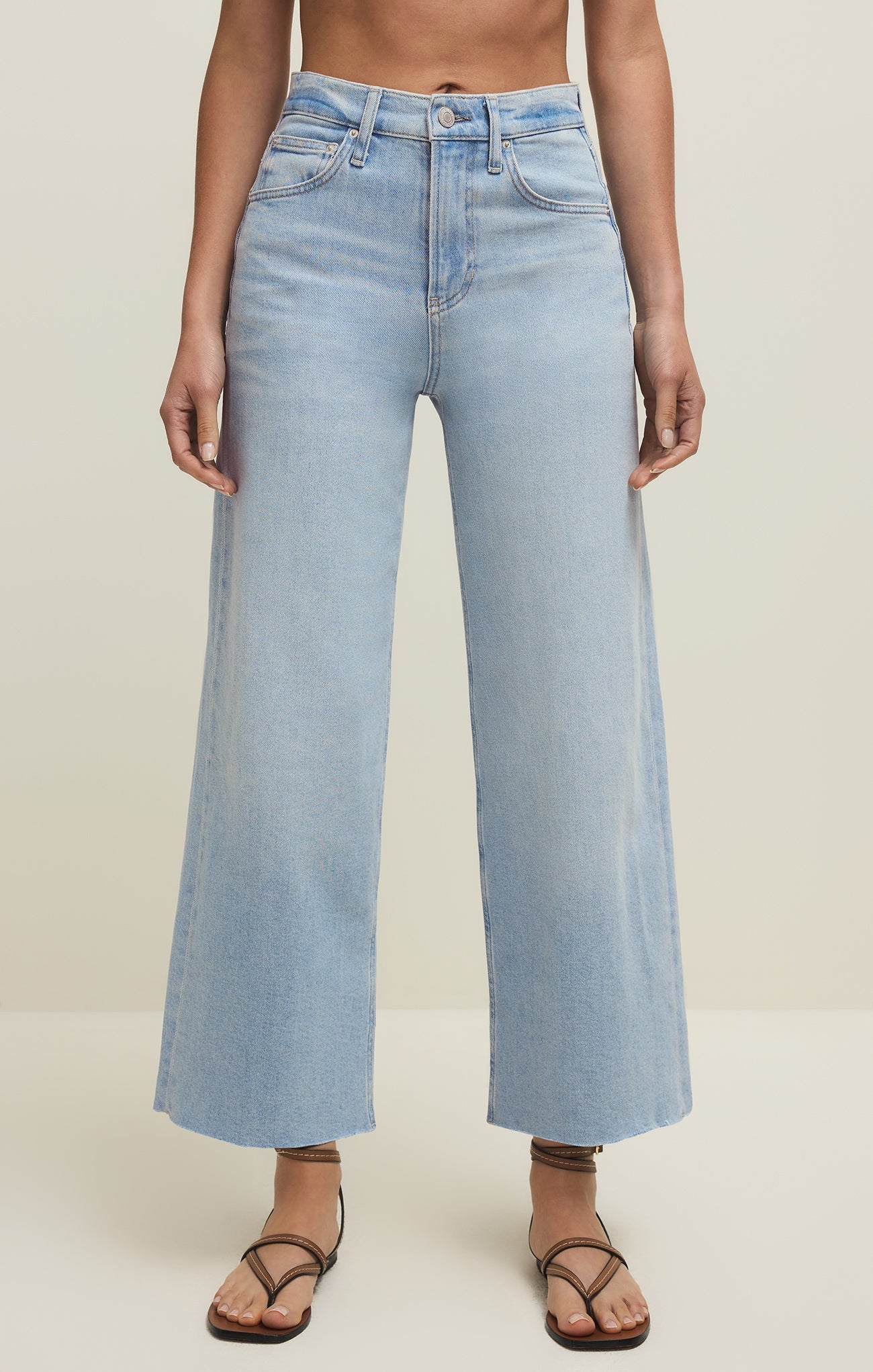 Nova High Rise Denim Crop Pant