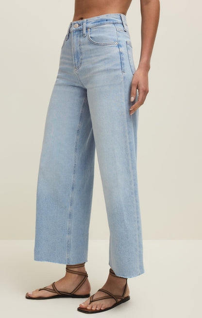 Nova High Rise Denim Crop Pant