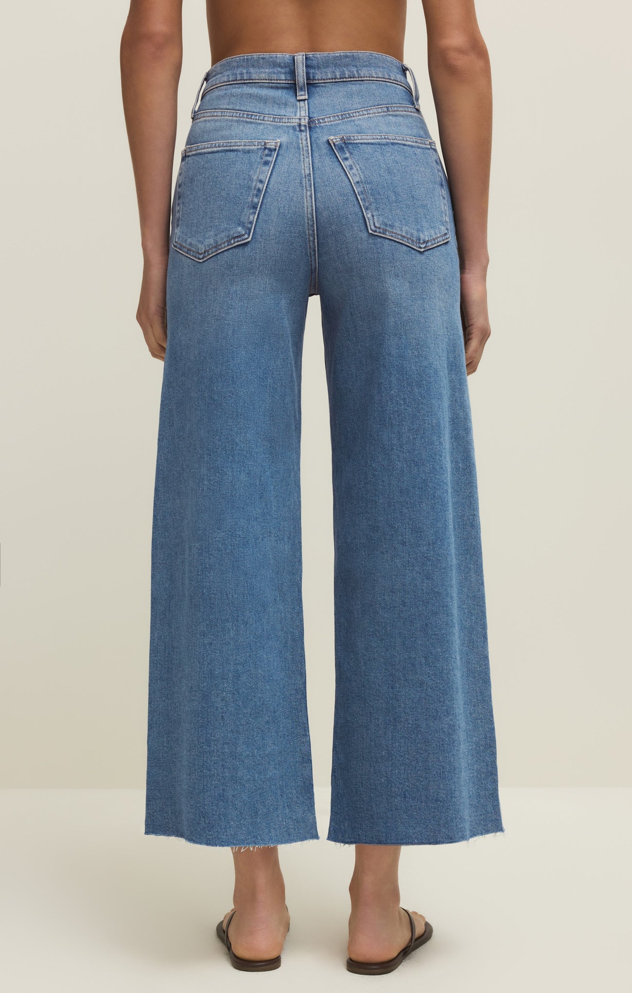 Nova High Rise Denim Crop Pant