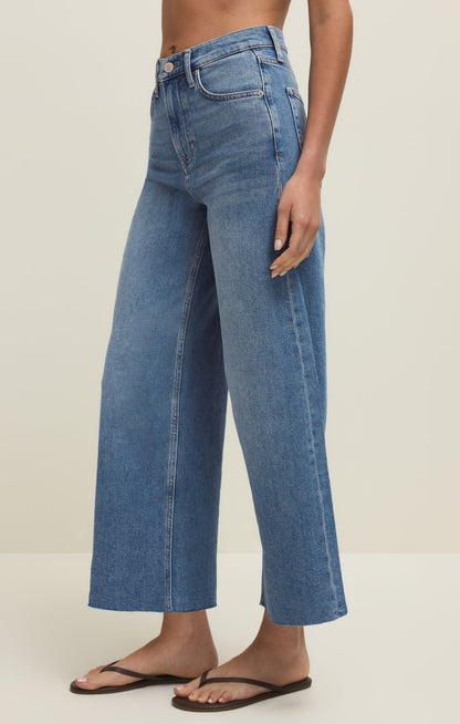 Nova High Rise Denim Crop Pant