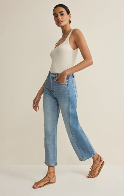 Luna Stretch Denim Crop Pant