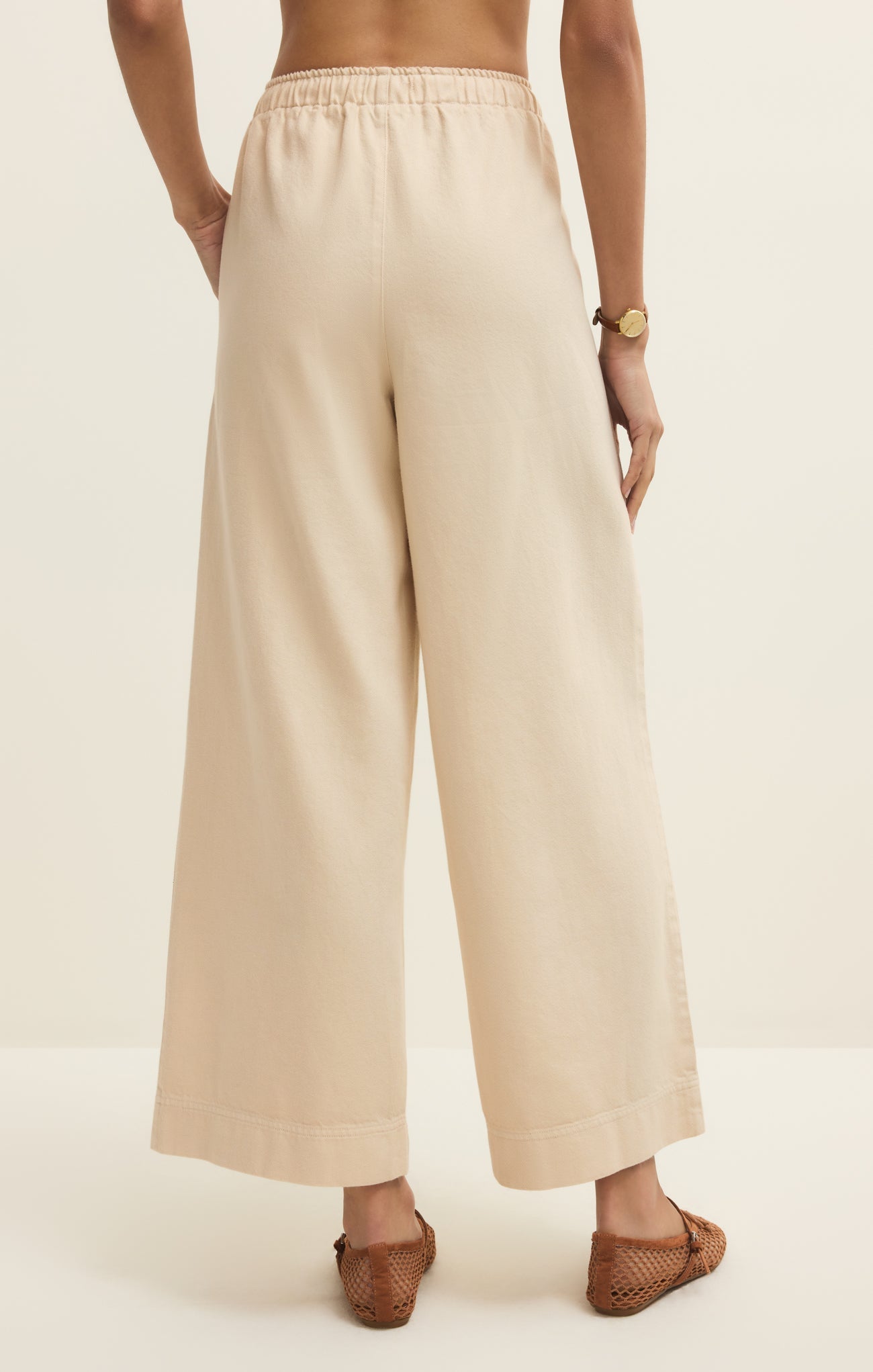 Daycation Twill Wide Leg Utility Pant