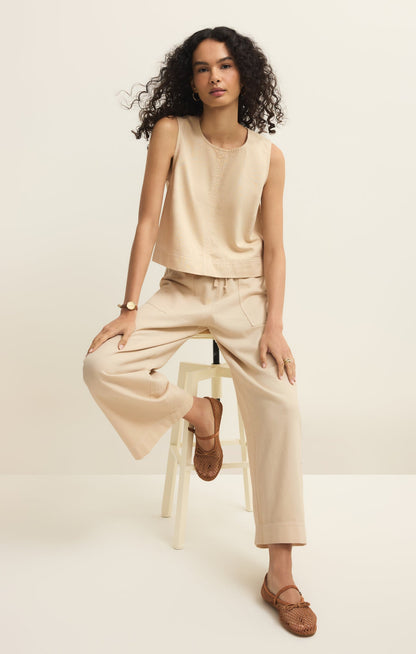 Daycation Twill Wide Leg Utility Pant
