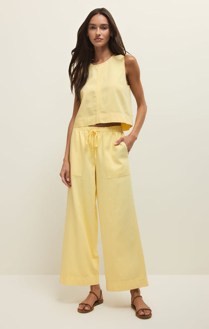Daycation Twill Wide Leg Utility Pant