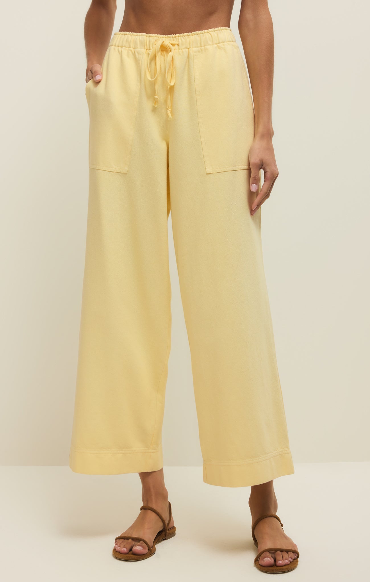 Daycation Twill Wide Leg Utility Pant