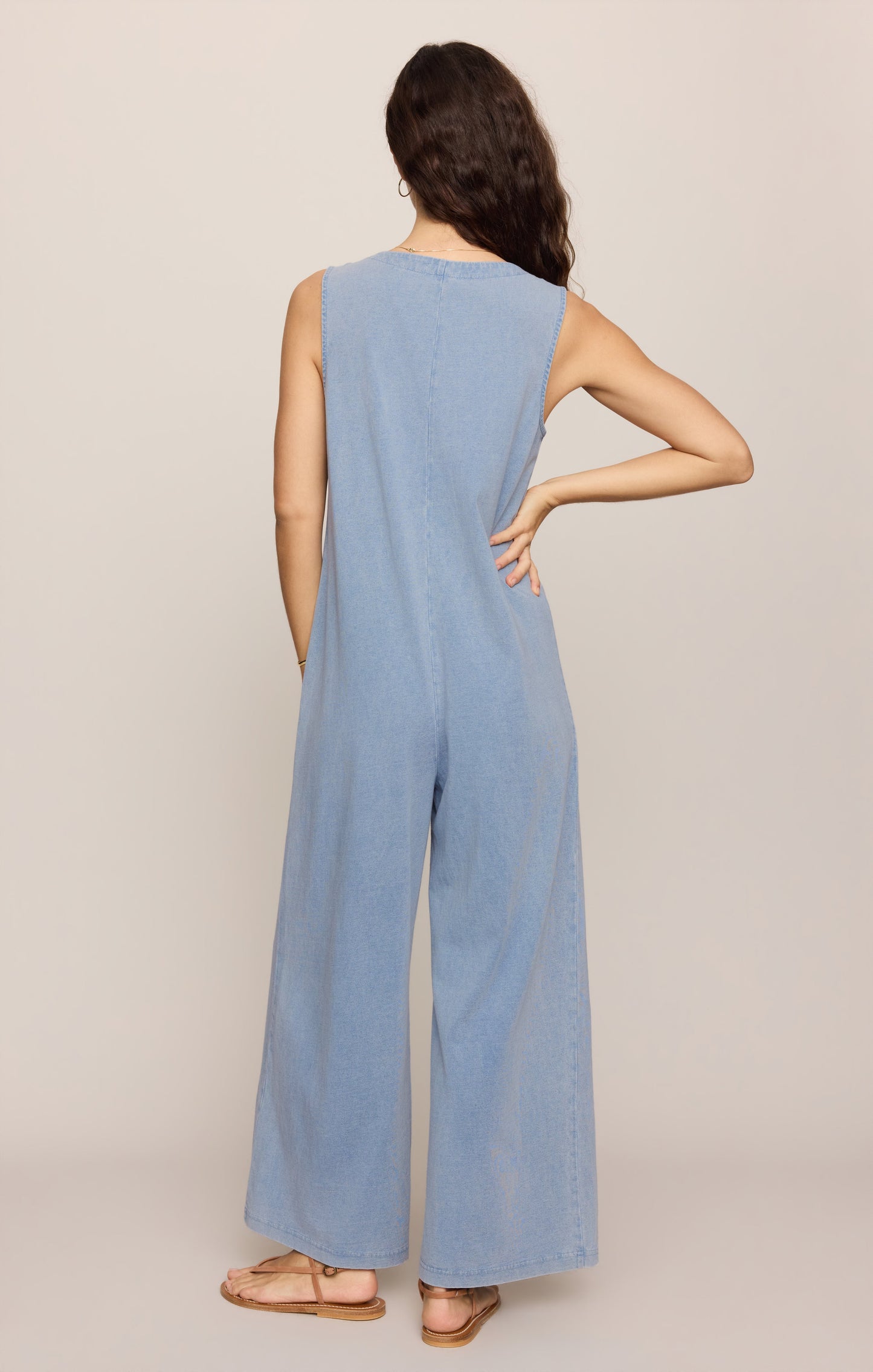 Solace Jersey Denim Jumpsuit
