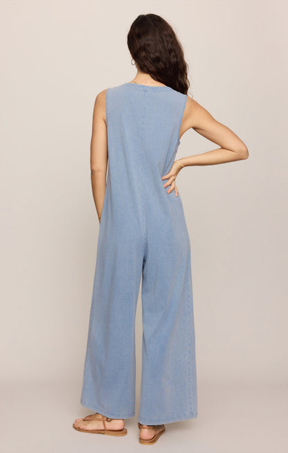 Solace Jersey Denim Jumpsuit