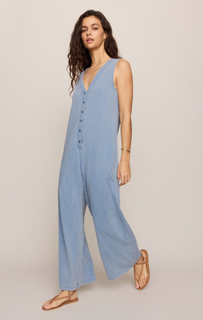 Solace Jersey Denim Jumpsuit