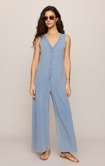 Solace Jersey Denim Jumpsuit