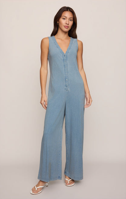 Solace Jersey Denim Jumpsuit