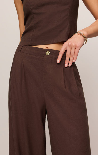 Magnolia Wide Leg Linen Trouser Pant