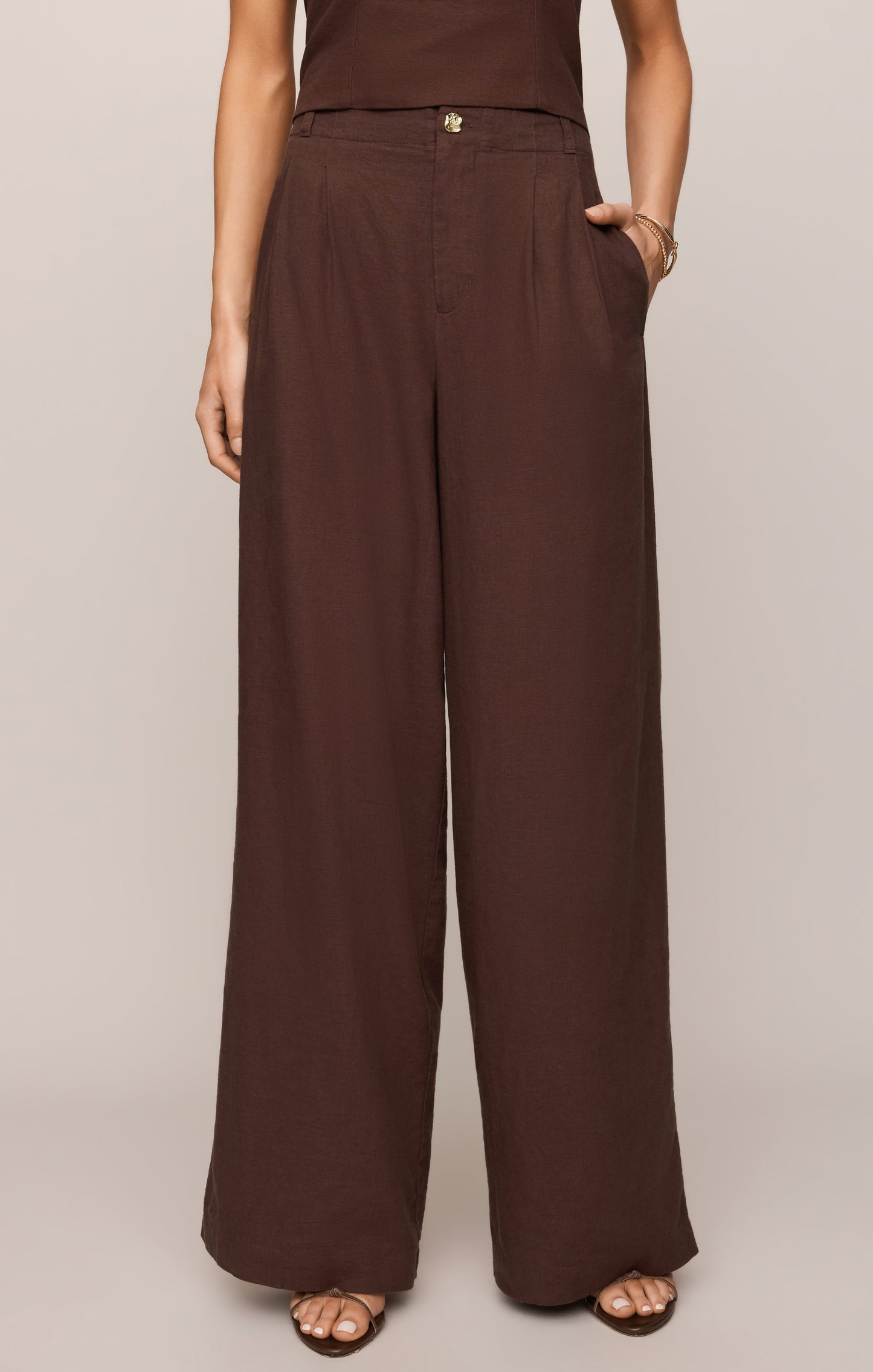 Magnolia Wide Leg Linen Trouser Pant