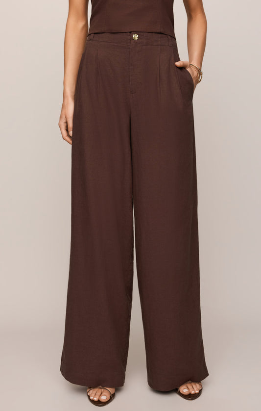 Magnolia Wide Leg Linen Trouser Pant