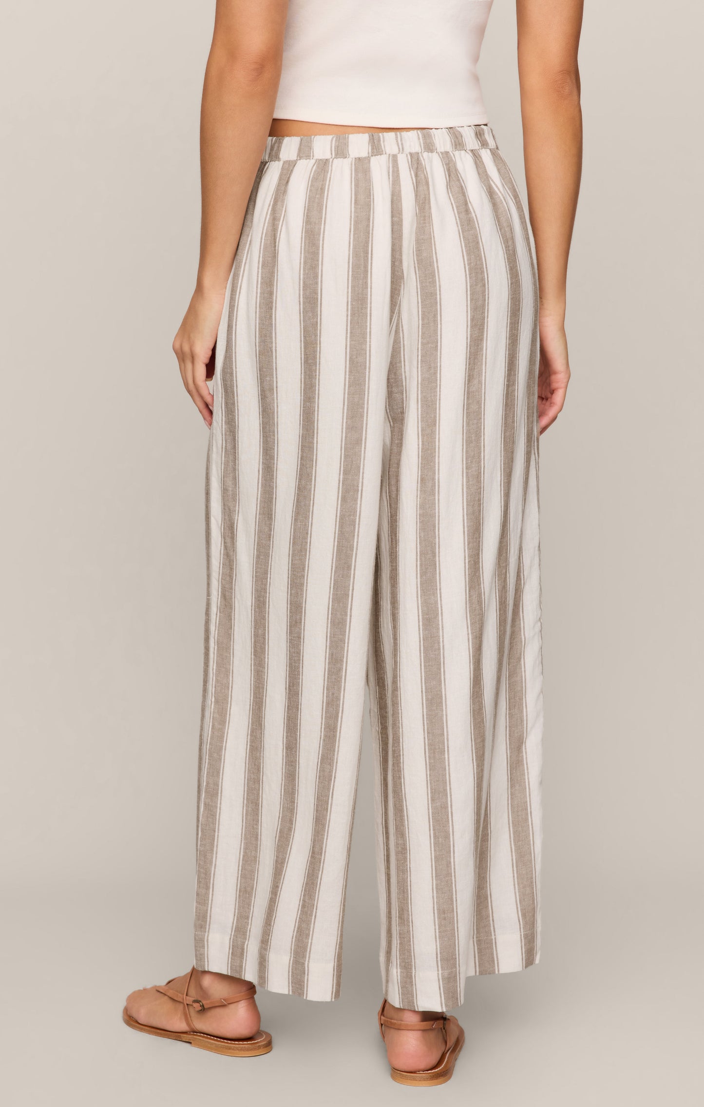 The Perfect Linen Striped Pant