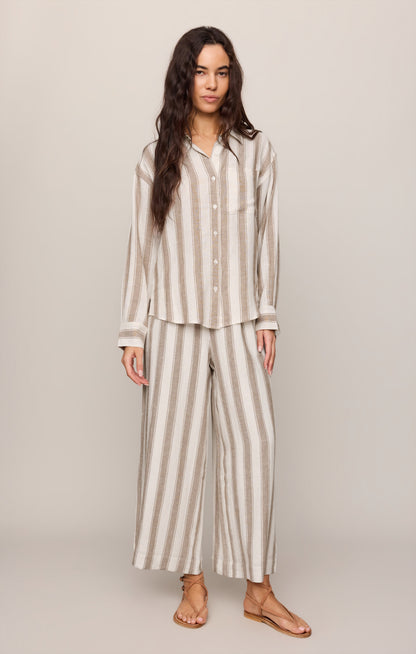 The Perfect Linen Striped Pant