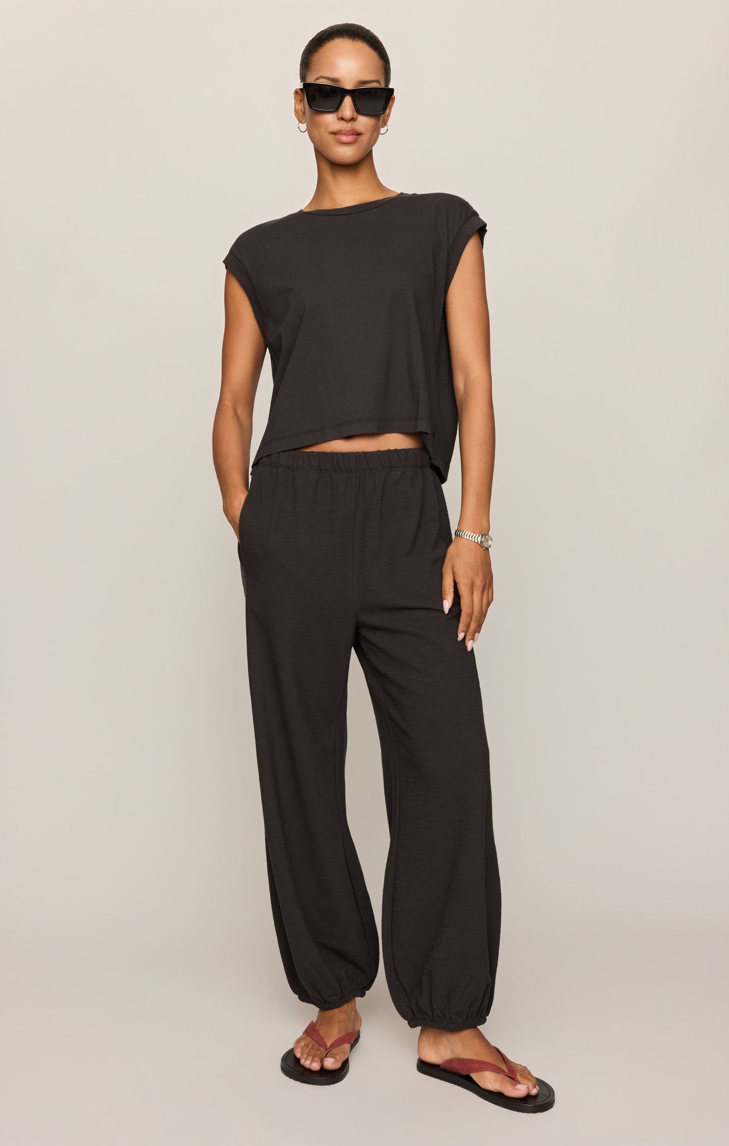 Deena Balloon Knit Jogger