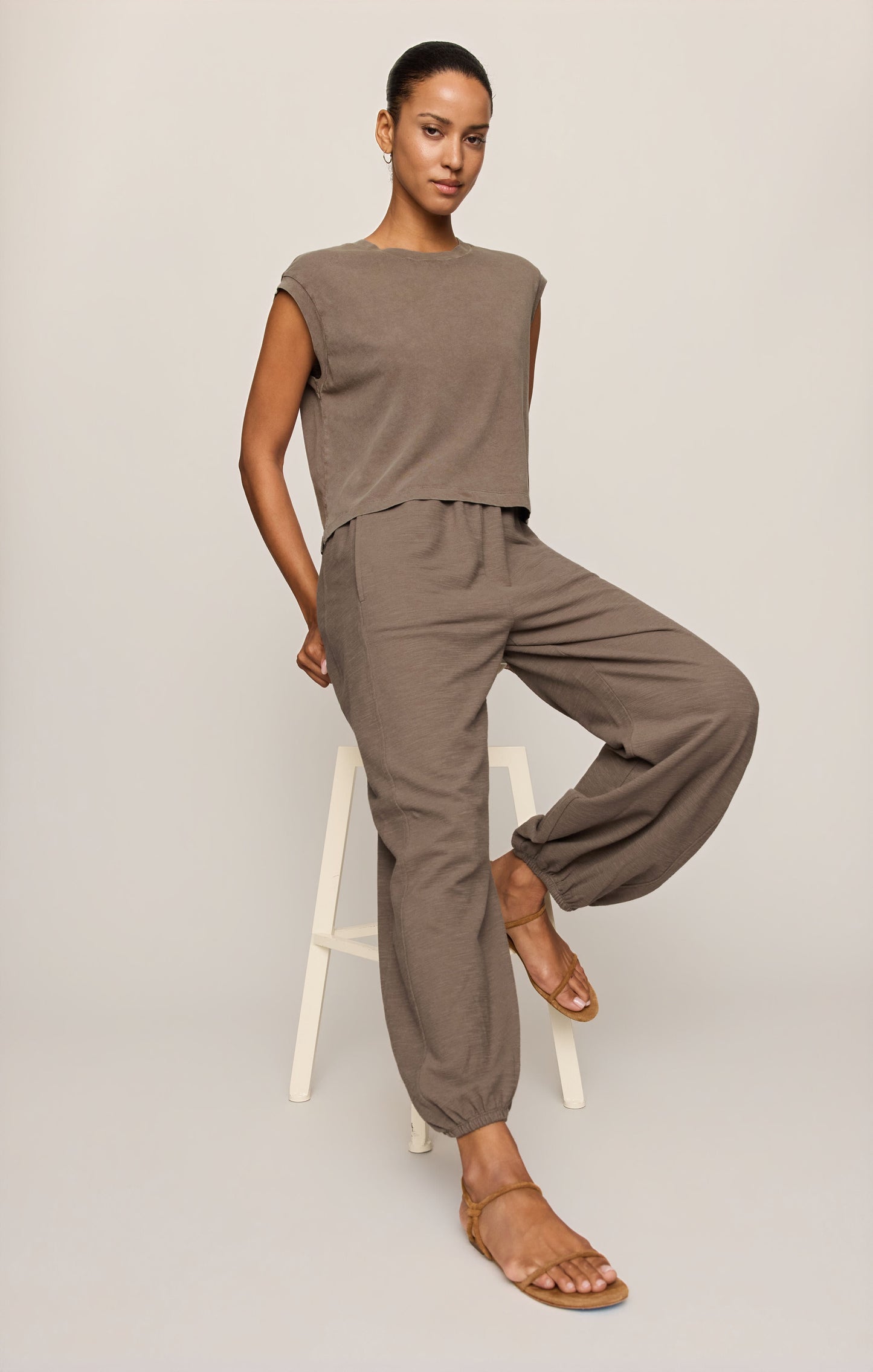 Deena Balloon Knit Jogger