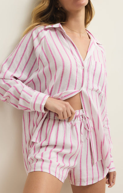 The Perfect Linen Striped Short