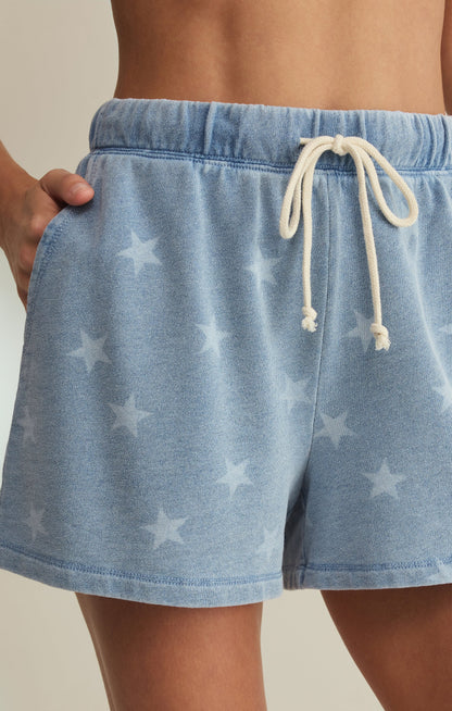 Written Stars Denim Short