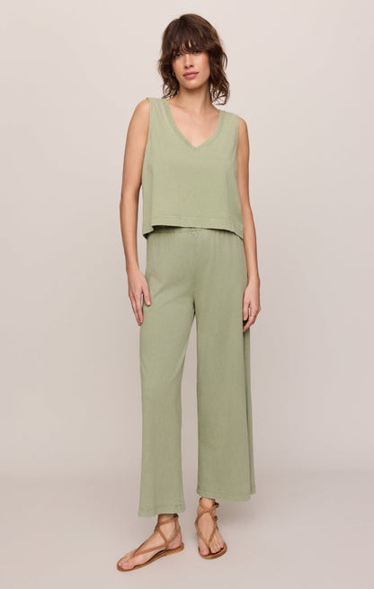 Sloane V-Neck Cotton Jersey Tank