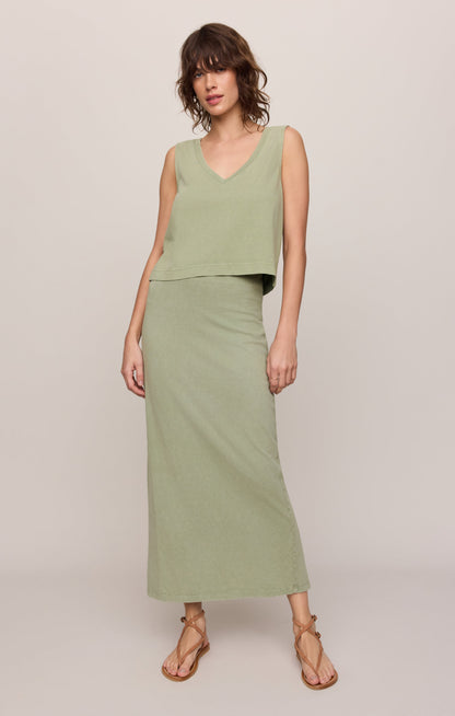 Sloane V-Neck Cotton Jersey Tank
