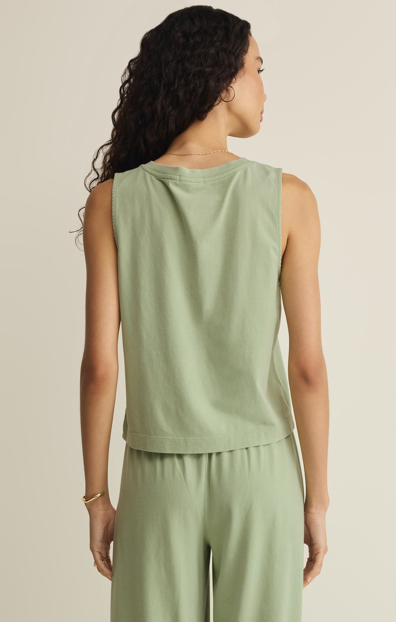 Sloane V-Neck Cotton Jersey Tank