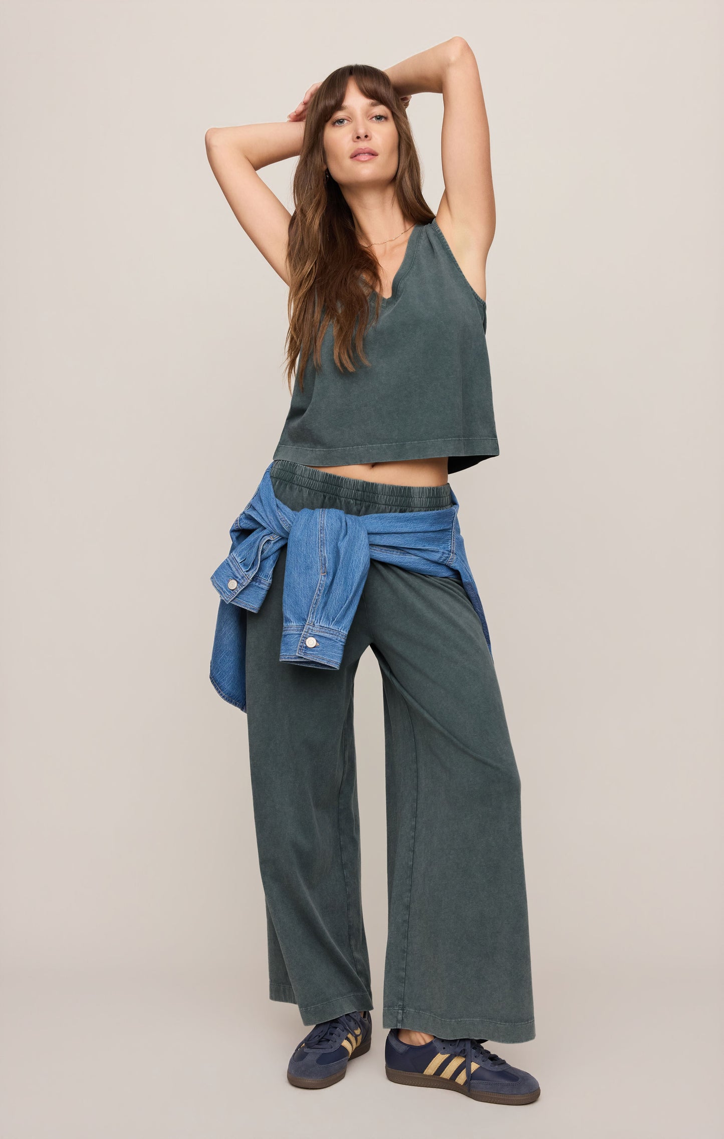 Sloane V-Neck Cotton Jersey Tank
