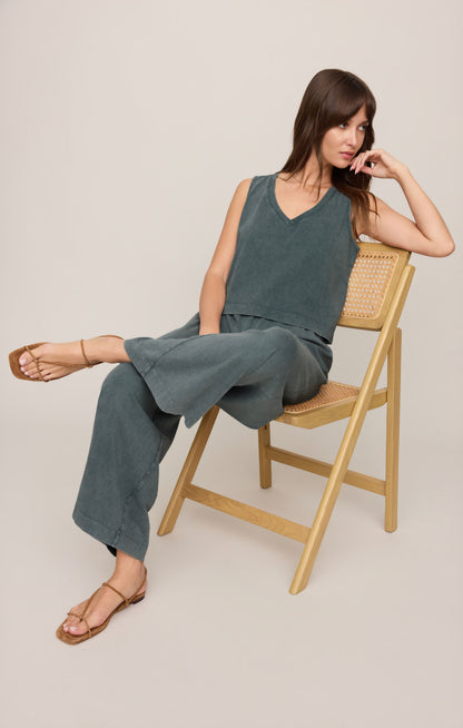 Sloane V-Neck Cotton Jersey Tank