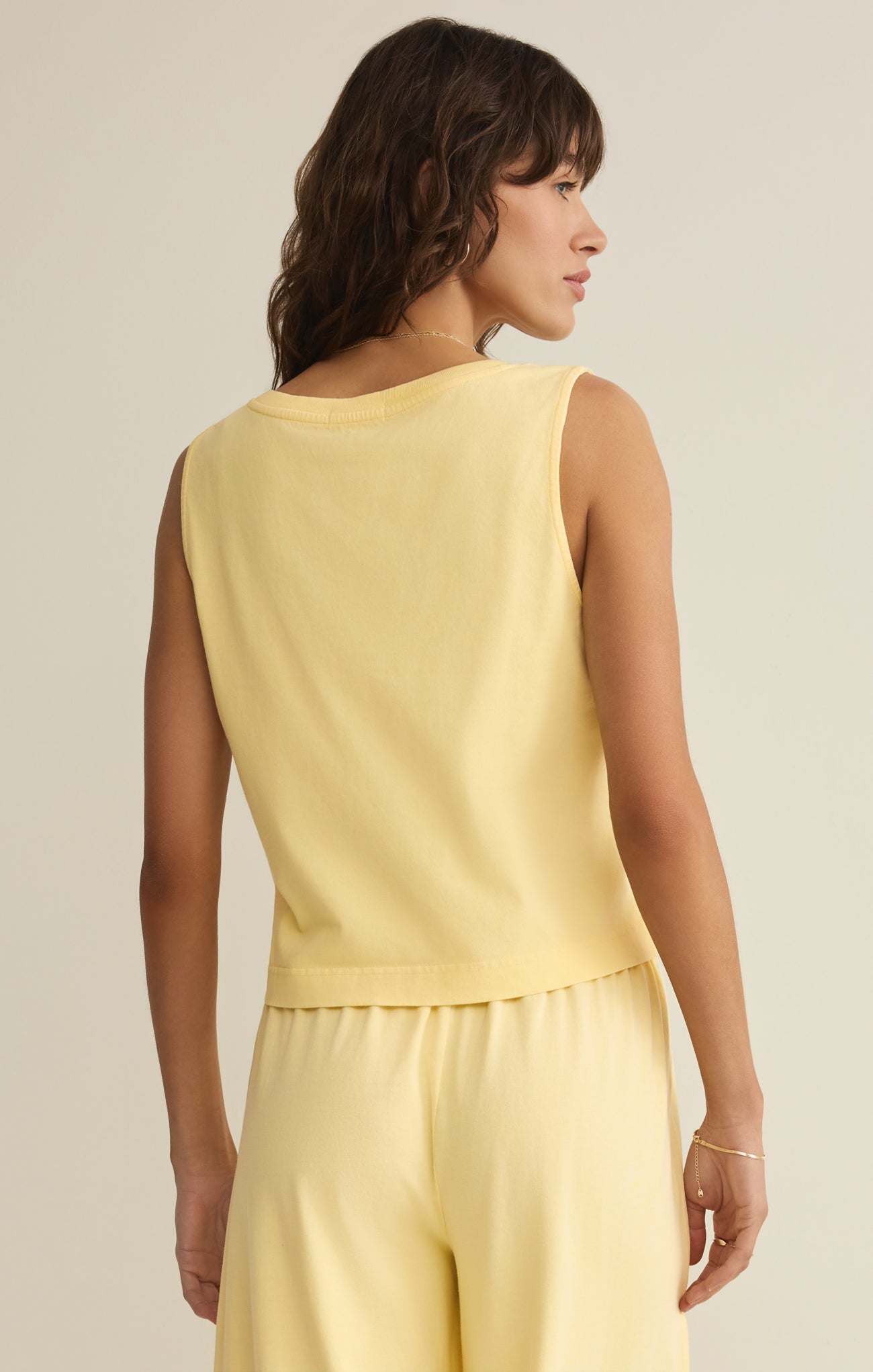 Sloane V-Neck Cotton Jersey Tank