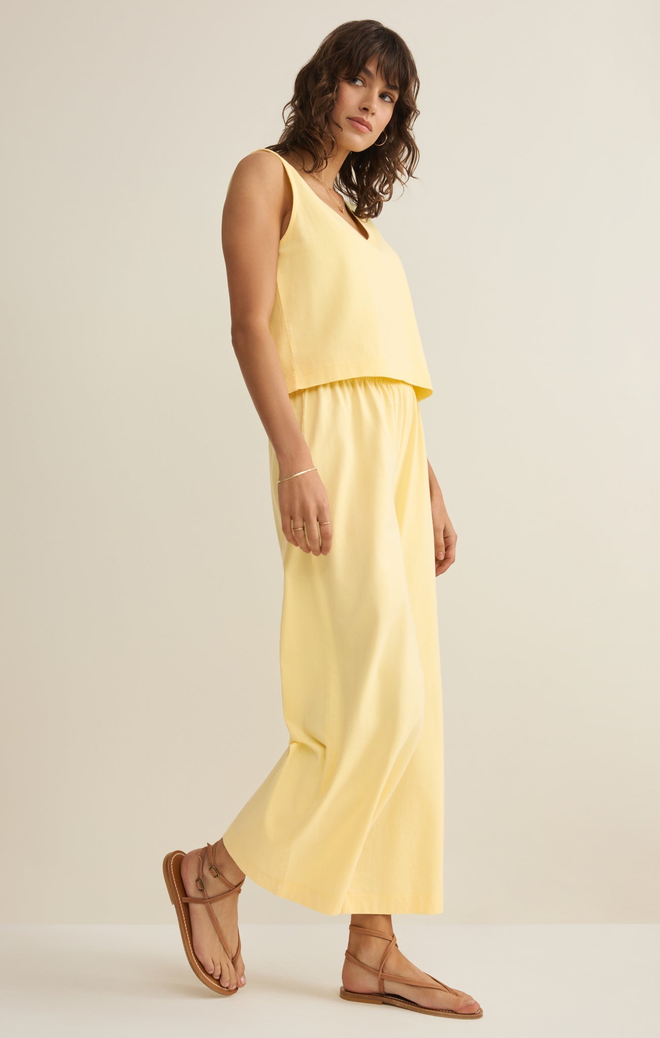 Sloane V-Neck Cotton Jersey Tank